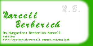 marcell berberich business card